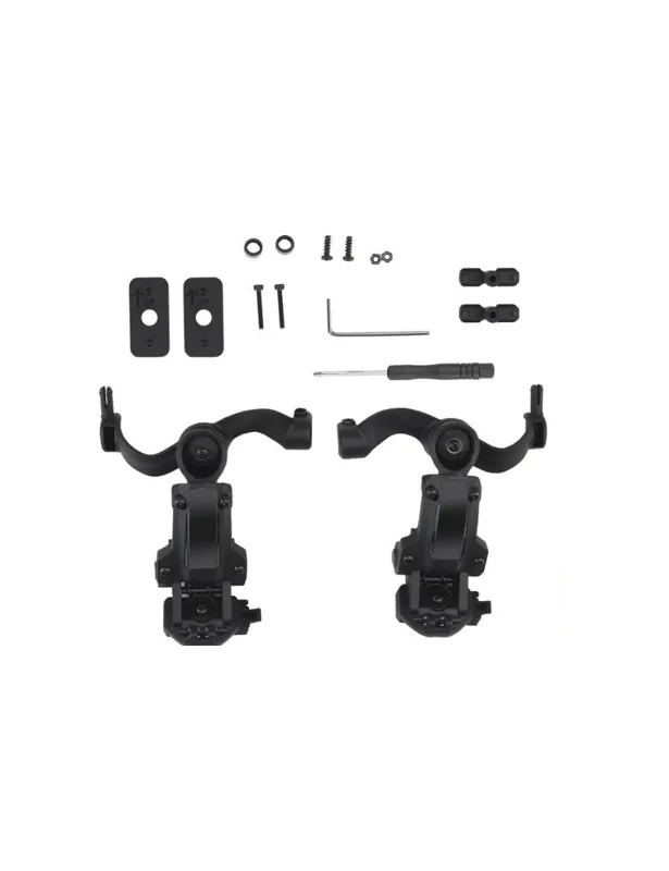 Tactical Multi-Angle Rotation Helmet Rail Adapter · Negro