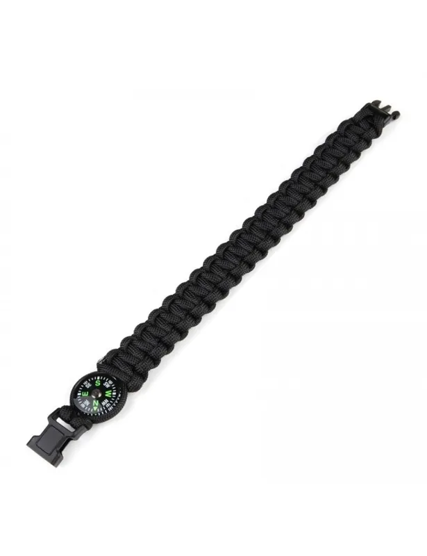 Paracord Compass 20cm - [101INC] · Negro