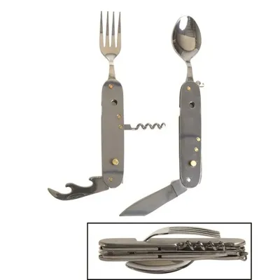 Kit de Cubiertos de Camping 6 en 1 - Mil-tec