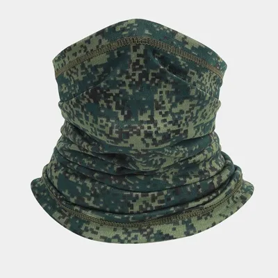 Tour de Cou Camouflage - Tube Respirant Multi-Positions, 24 Motifs 24 - Numérique Foncé - BDU AIRSOFT