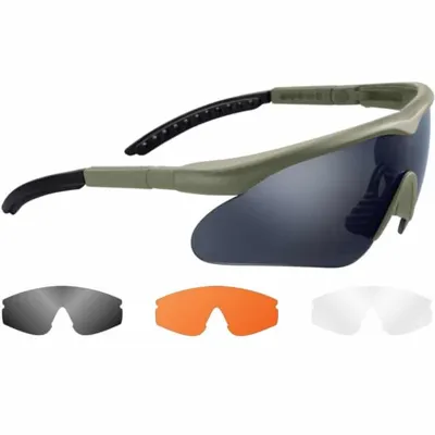 Raptor Schutzbrille Incl. 3 Gläser ( / Grün)