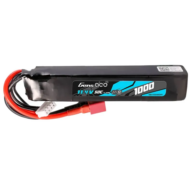 Gens Ace Lihv Stick 1000mAh 11.4V 50C (T-Plug)