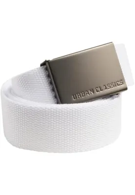 Canvas Gürtel 120 cm Urban Classic Weiß