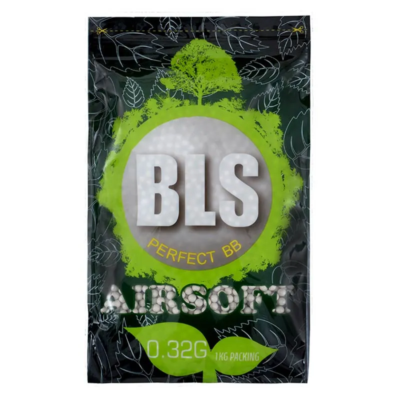 BLS (Taiwan) Bolas Bio 0.32g Perfect BB Bio 1kg · Blanco
