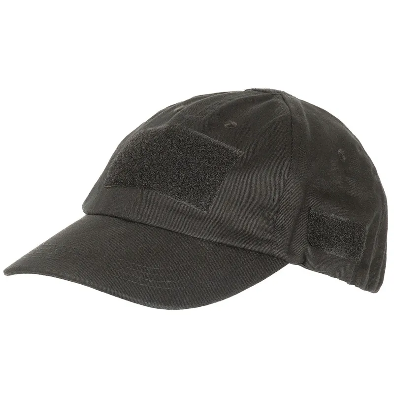 Einsatz-Cap Mit Klett · Negro