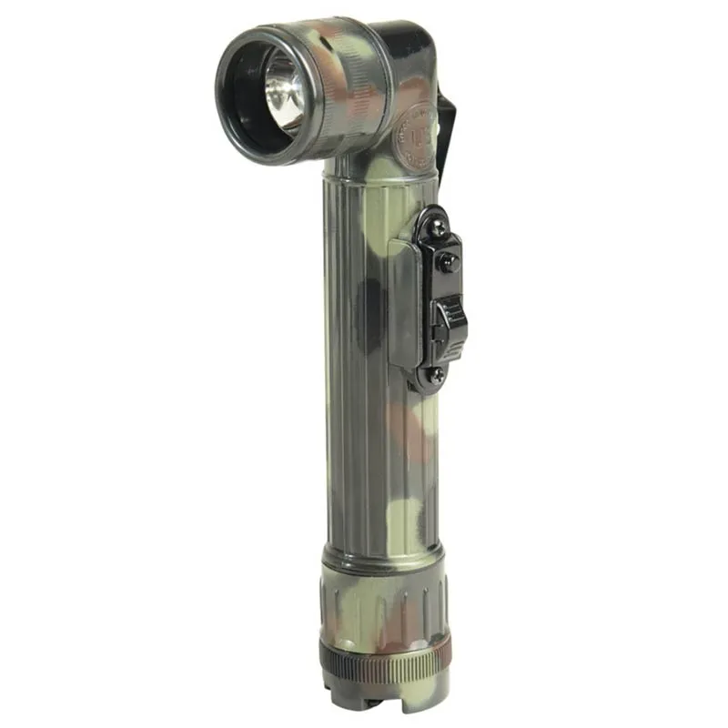 MilTec Militar Acodada US Anglehead Flashlight · Flecktarn