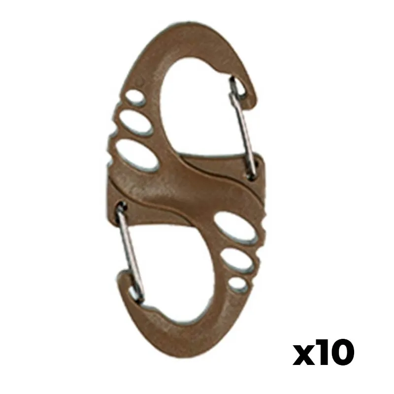 MilTec Mosqueton Tactical S-Hook Pack 10U · Coyote