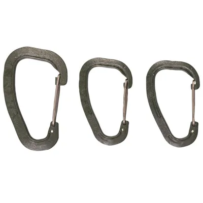 Mosqueton Carabiner Set Polímero Pack 3U - WILDO