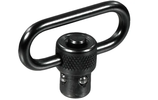 Standard Duty Push Button QD Sling Swivel, 1.38″ Loop