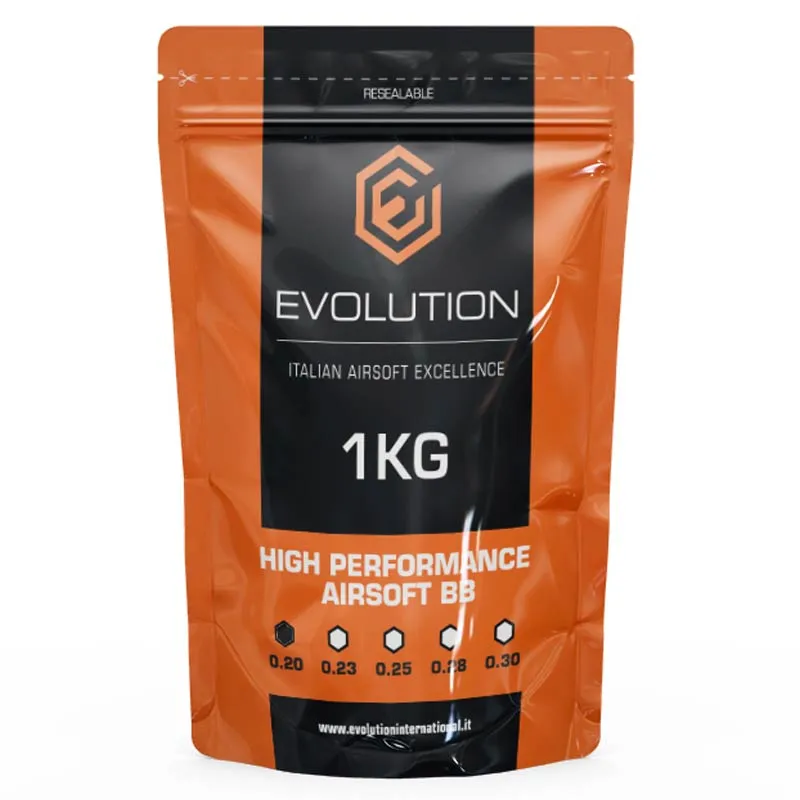 Evolution International Bolas 0.20g High Performance BBs 1kg · Blanco