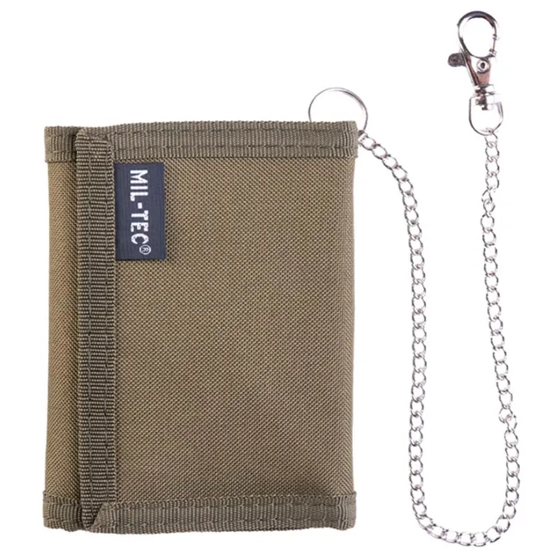 MilTec Cartera con Cadena · Verde od