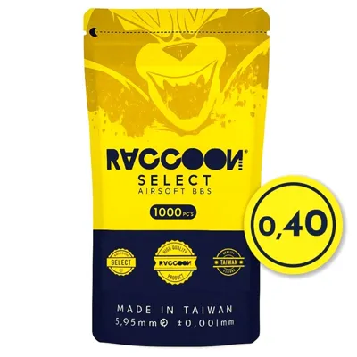 Bolas 0.40g Select 1000 BBs - RACCOON