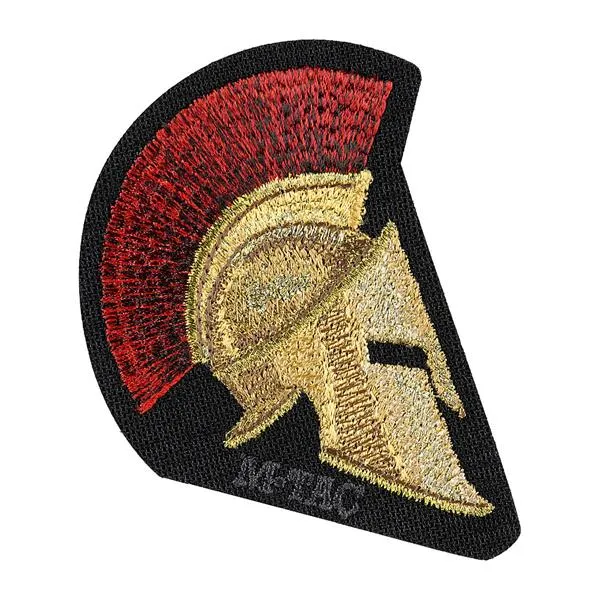 Spartan Helmet Patch · Negro