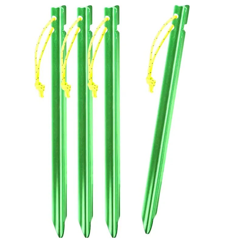Helikon-Tex Piquetas de Aluminio Tarp Stakes (Pack 4) · Verde / OD