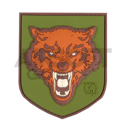 Patch / Embleem – Wolf Shield (Multicolor)