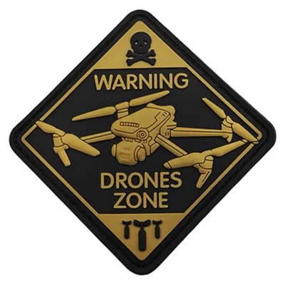 Goma Relieve Warning Drones Zone F121 Fluorescente - OEM