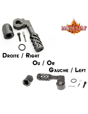 Levier D'armement VSR Twisted Hollow + Capuchon de Fin de Cylindre en Gaucher Ou Droitier