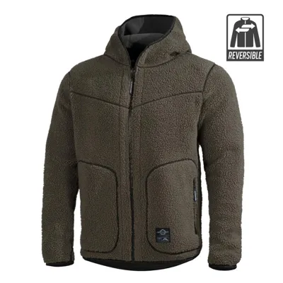 Ianos Sherpa 2-IN-1 Reversible Reversble Fleece Jacket - Pentagon