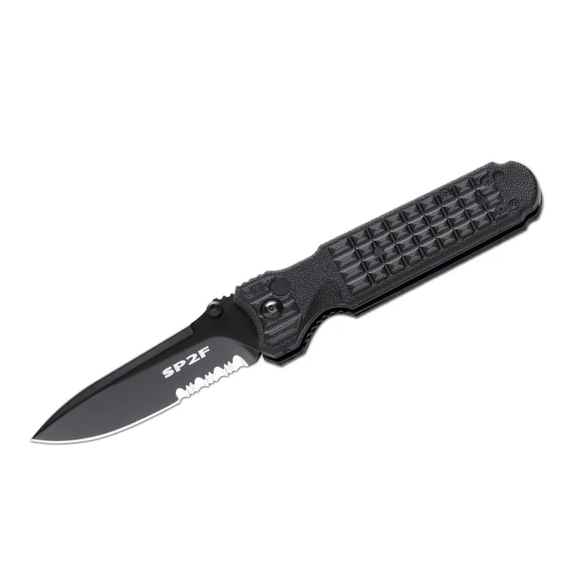 FKMD Predator II Serrated · Negro