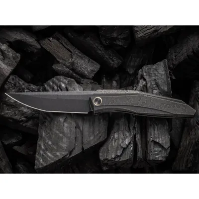 Cybernetic Titanium Etching Pattern - WE Knife