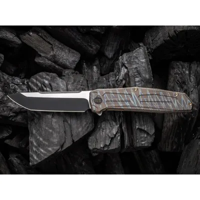 Shadowfire Titanium Tiger Stripe Two Tone - WE Knife