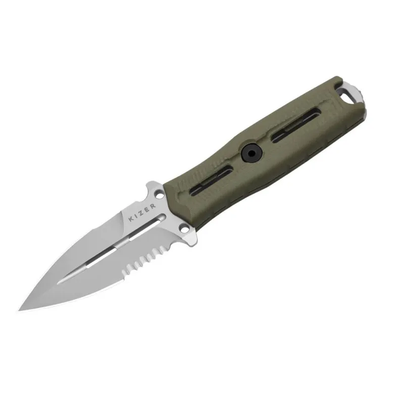 Kizer Norcross Nitro-V G10 Single Combo Edge · Verde / OD