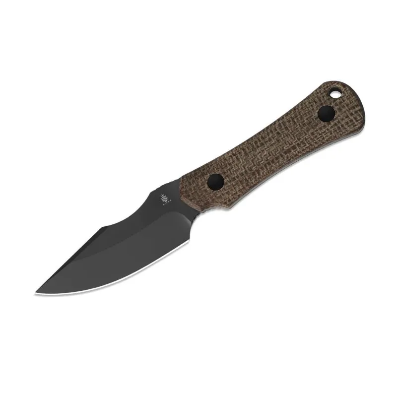 Kizer Bone 3V Norplex UltreX Micarta DLC · Marrón