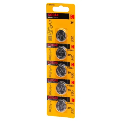 Pila Boton CR2016 Pack 5U - Kodak