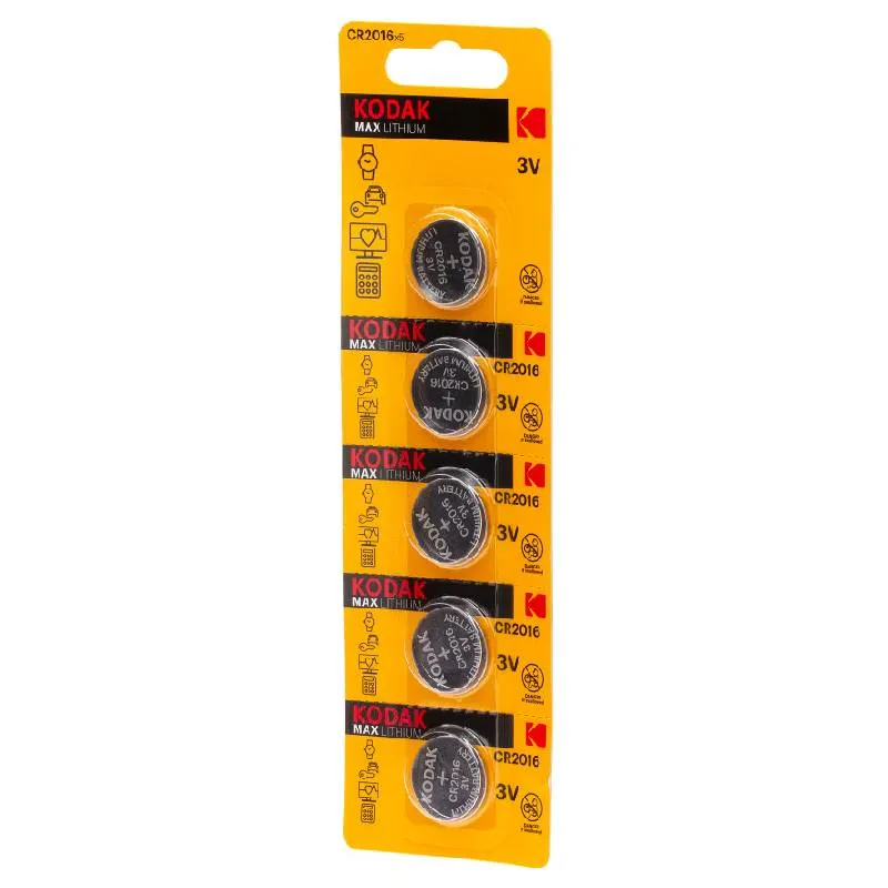 Kodak Pila Boton CR2016 Pack 5U