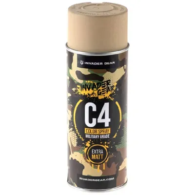 Pintura Spray C4 MIL Grade Color RAL1039 - INVADER GEAR