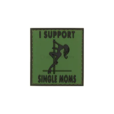 I Support Single Mums Rubber Patch - JTG