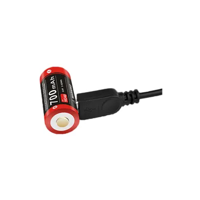 16340 3.6V 850 mAh Rechargeable Battery with Micro-USB - Klarus