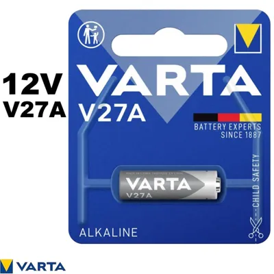 Pile V27A 12V Alcaline – Spéciale Télécommande et Clé de Voiture - Varta