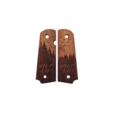 Wild Life Wood Pistol Grips for 1911 - Swiss Arms
