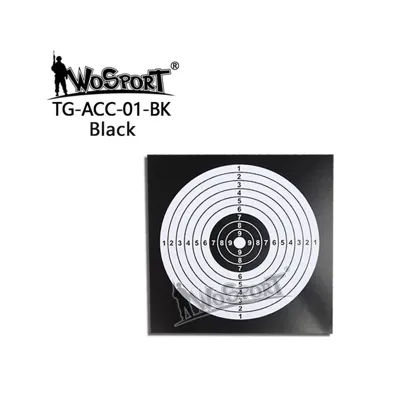 Training Target Sheet, 14x14cm, 100 Pcs - Wosport