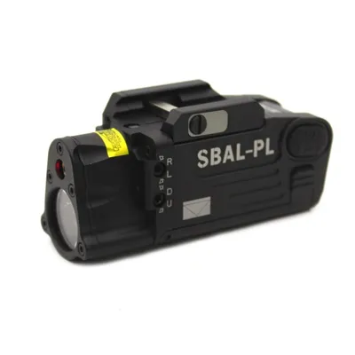 Weapon Flashlight with Red Laser - Black Eagle