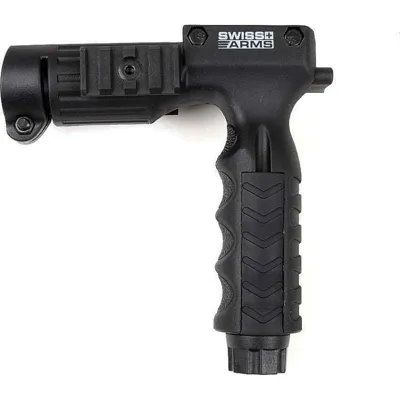 Poignee Swiss Arms Verticale Porte Lampe (25,4 mm) Avec Interupteur - Cybergun