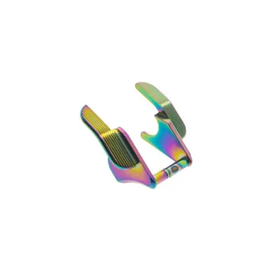 Match Grade Stainless Steel Thumb Safety - Rainbow - Cowcow
