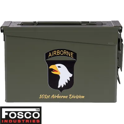 Caisse Munitions MÉTAL.50 cal – Ammo Box 101ST Airborne Étanche - Fosco Industries