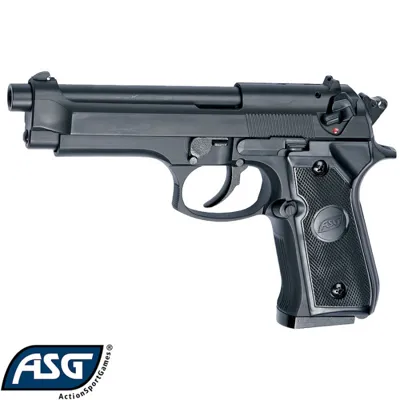 M92F - Pistolet Gaz Non, Réplique de Poing Semi-Automatique Fiable et Discrète - ASG