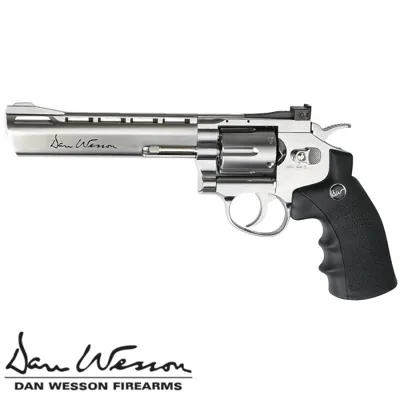 À Billes Revolver Dan Wesson 6, Réplique Calibre, Propulsion CO2, Puissance Élevée - ASG