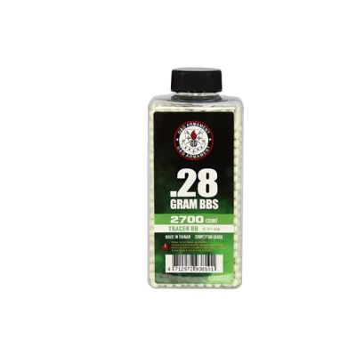 Billes 0.28g Tracantes Bio en Bouteille de 2700 - G&G - Guay Guay Armament