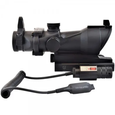 Viseur ACOG Avec Laser - Point Rouge et, Résistant Aux Chocs - JS Tactical