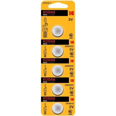 Kodak - Lot de 5 Piles CR2032 - AS-DF