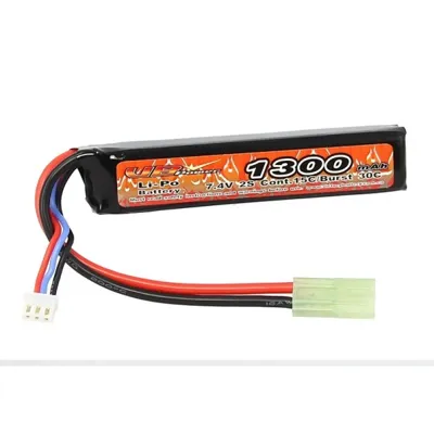 Batterie LIPO 7.4V 1300mAh 15C - 25 C Burst - VB Power