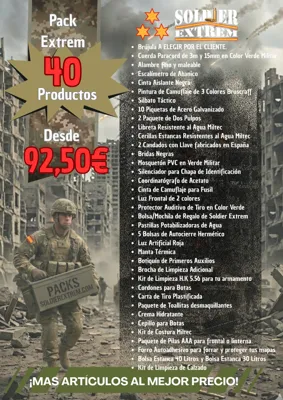 Acceso al Ejército - Acceso CEFOT - Extrem (40 Productos) Frontal (Incluida) - Soldier Extrem