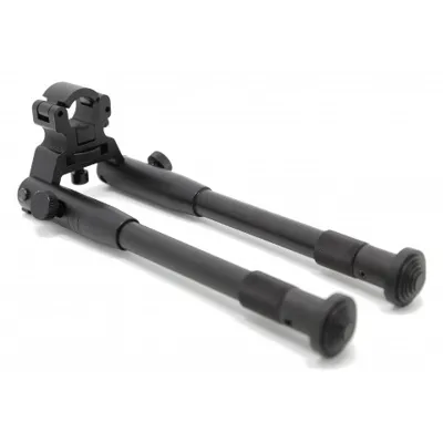 BIH Retractable Barrel Clamp-On Bipod, 6-9INCH Adjustable Height