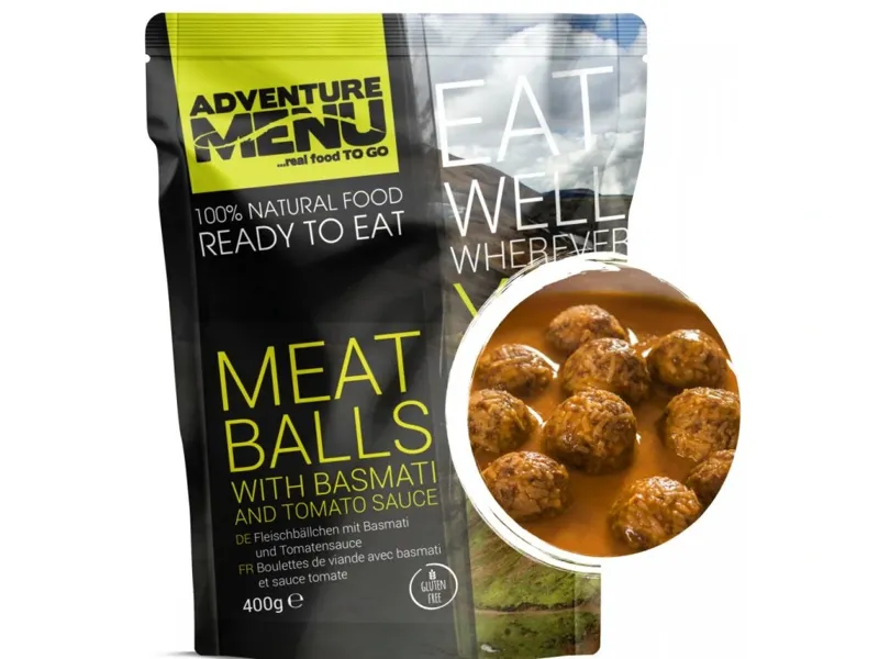 Adventure Menu Albóndigas con Salsa de Tomate