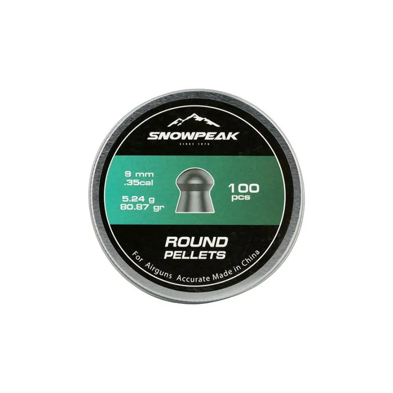 Bazooka Boite Plombs Ronds 9mm x100