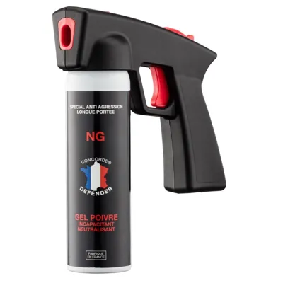 Aérosol Gel Poivre 100 ml Avec Poignée - Nouvelle Génération - Bazooka